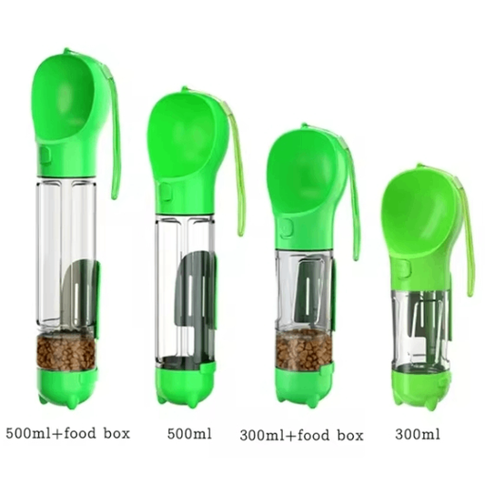 3-in-1 Pet Water Bottle – Hydration & Snacks On the Go