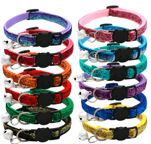 Colourful Cat Collar with Bell – Bright, Safe & Adjustable