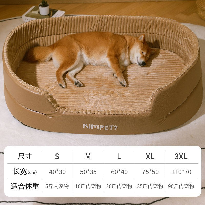 Pet Dog Bed with Removable Washable Cover – Easy Clean Comfort