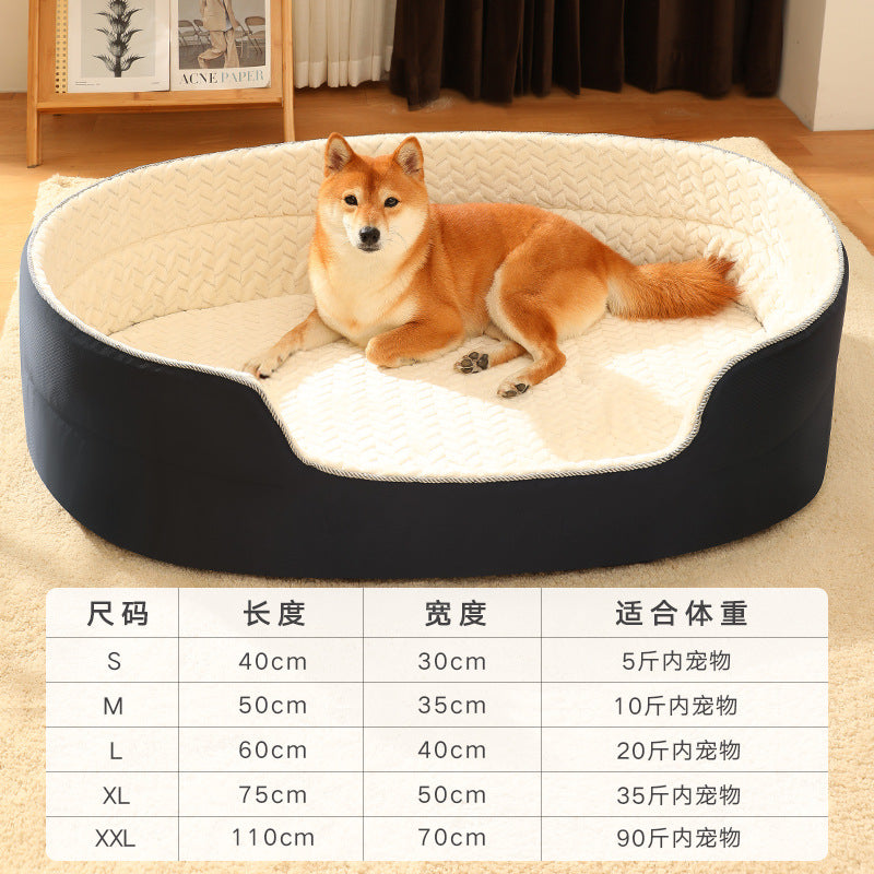 Pet Dog Bed with Removable Washable Cover – Easy Clean Comfort
