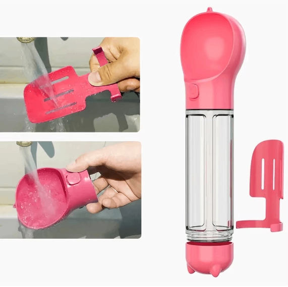3-in-1 Pet Water Bottle – Hydration & Snacks On the Go