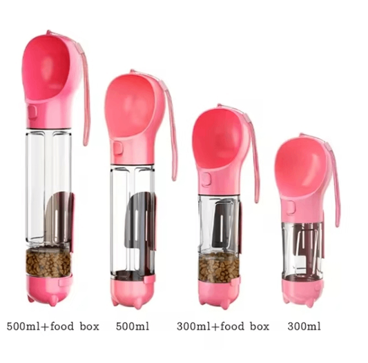 3-in-1 Pet Water Bottle – Hydration & Snacks On the Go