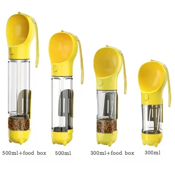 3-in-1 Pet Water Bottle – Hydration & Snacks On the Go